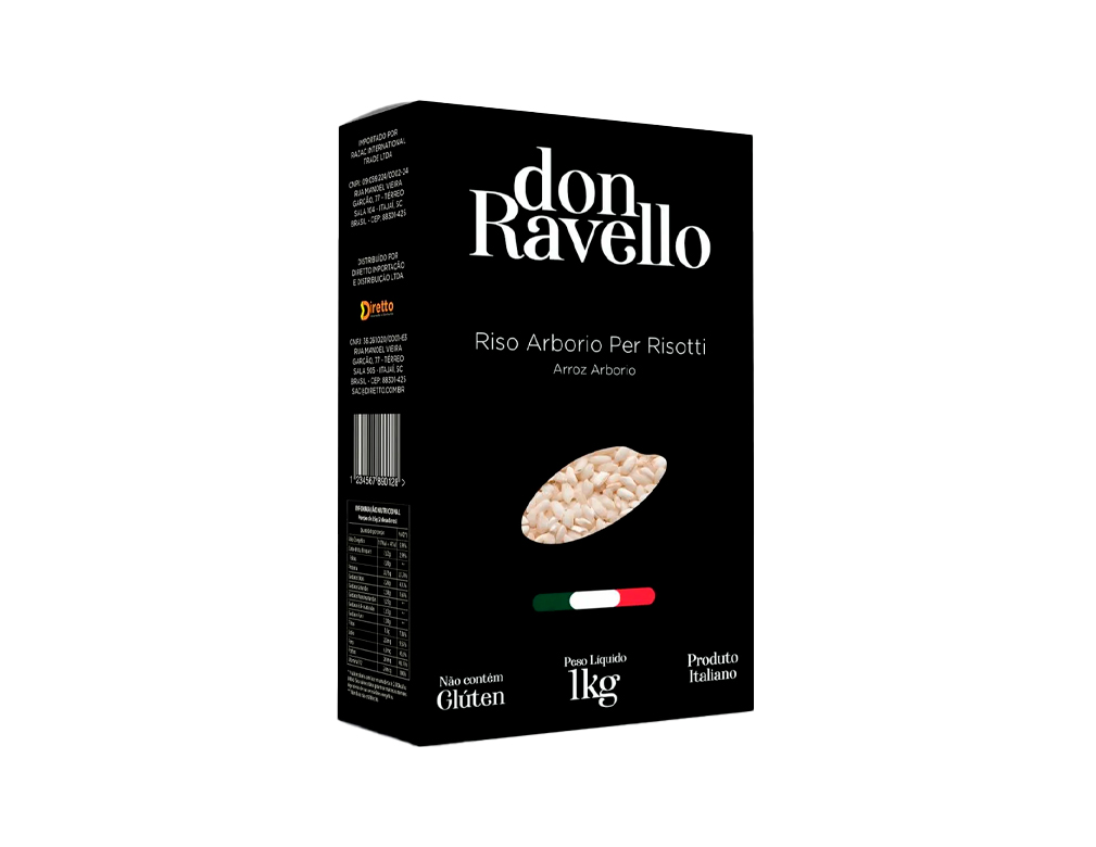 ARROZ ARBÓRIO DON RAVELLO 1 KG (CX 10 PCT)